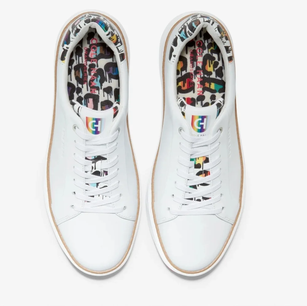 Cole Haan Women's GrandPro Topspin Sneakers White/Graffiti, Size 9B - Picture 3 of 17